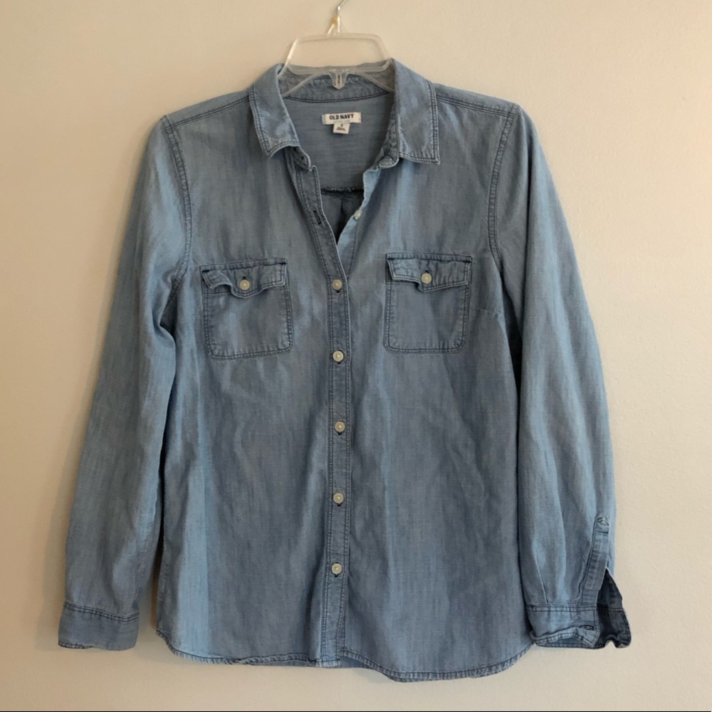 Old Navy Chambray Button Up